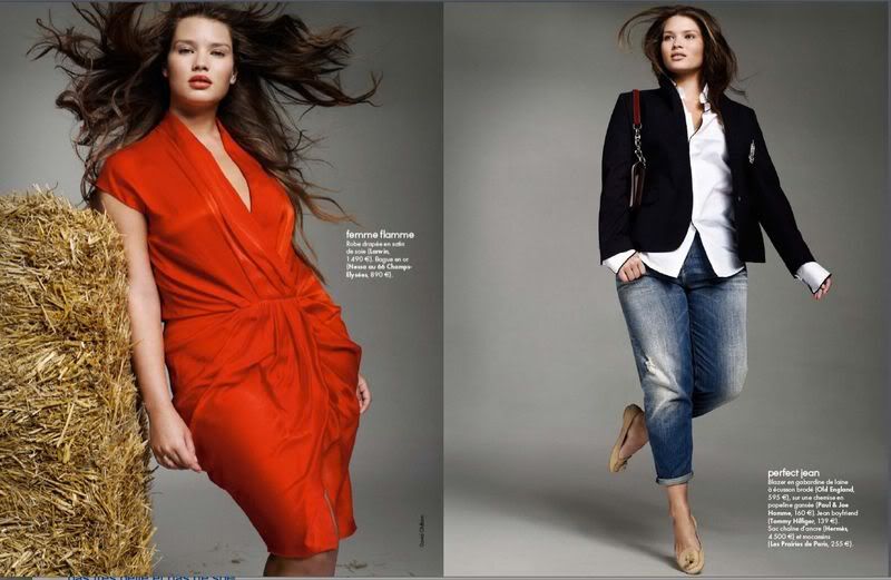 Plus-модель на обложке Elle. Photobucket