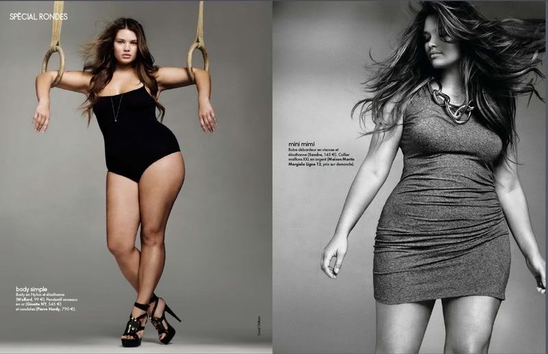 Plus-модель на обложке Elle. Photobucket
