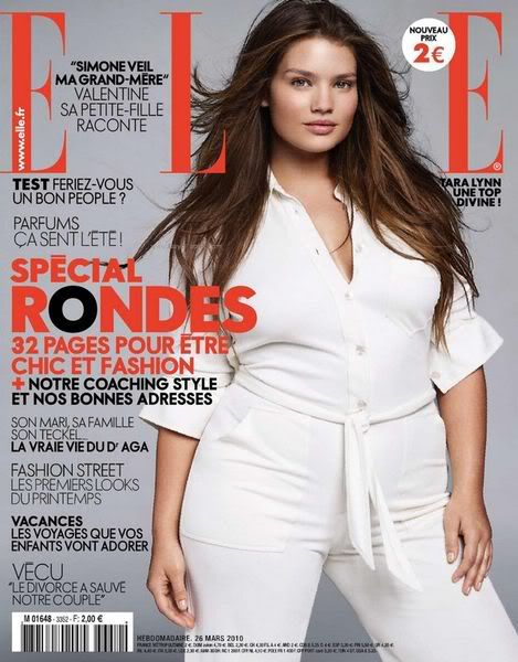 Plus-модель на обложке Elle. Photobucket