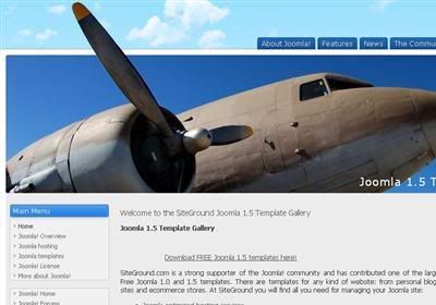 Joomla Plane Bleu Travel Web2.0 Theme Template