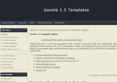 Joomla Simple Basta Brown Web2.0 Theme Template