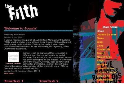 Joomla Sexy Fashion Rock Web2.0 Theme Template