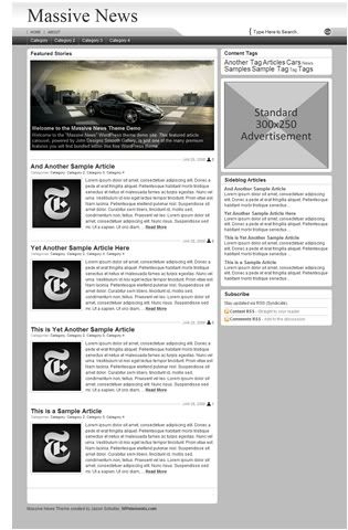 Wordpress Cars News Web2.0 Theme Template