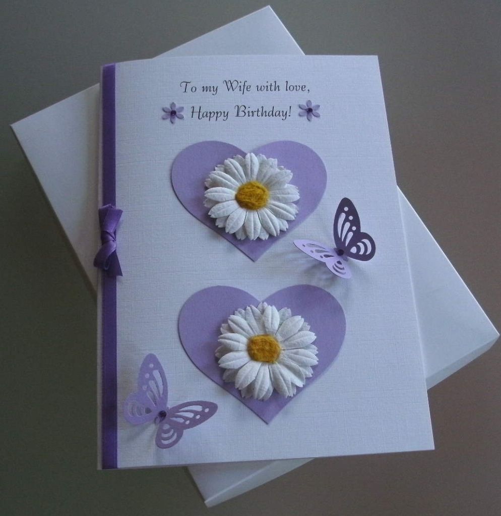 Handmade Boxed Birthday Card Wife/Partner/Girlfriend A5 eBay