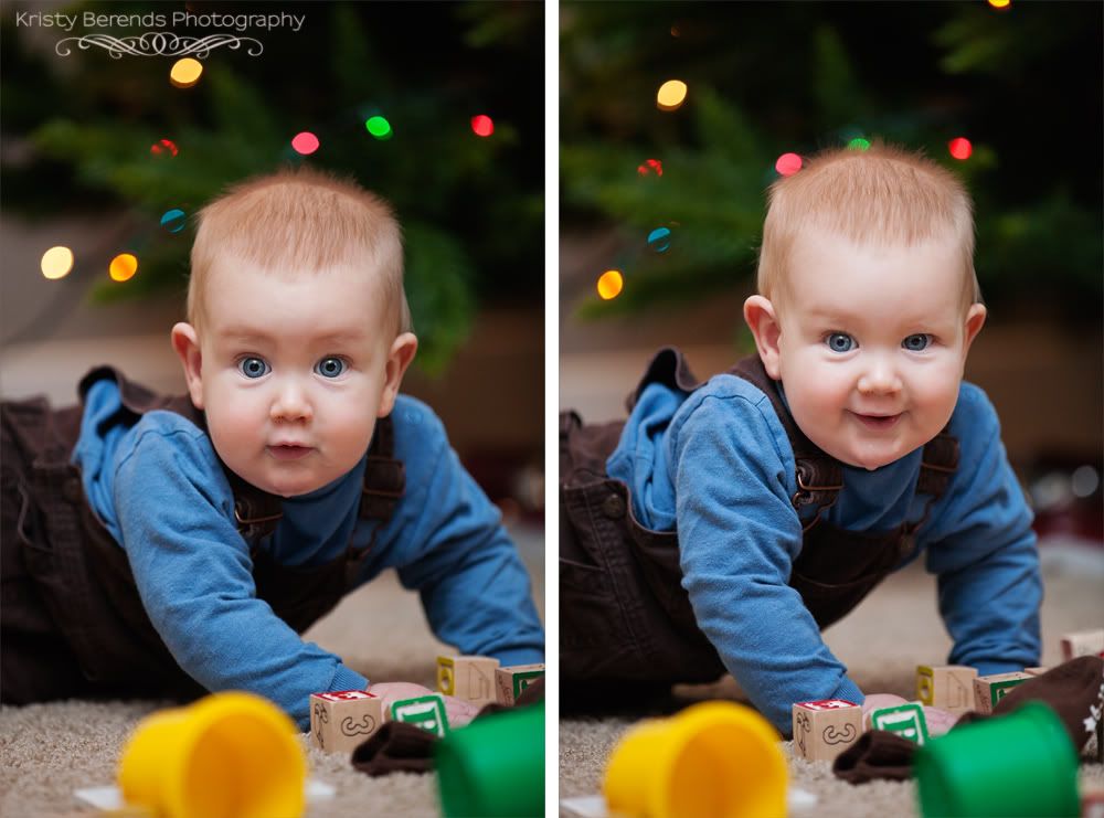 baby at christmas