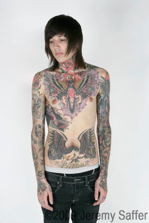 oli sykes tattoo detail