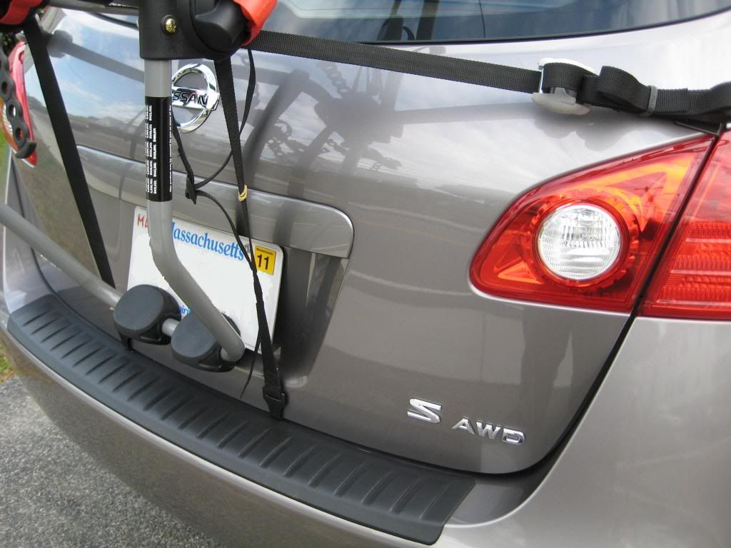 Nissan rogue with spoiler bike rack #5