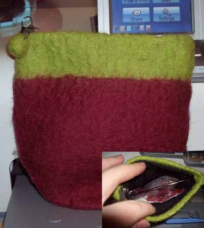 Felt needle case