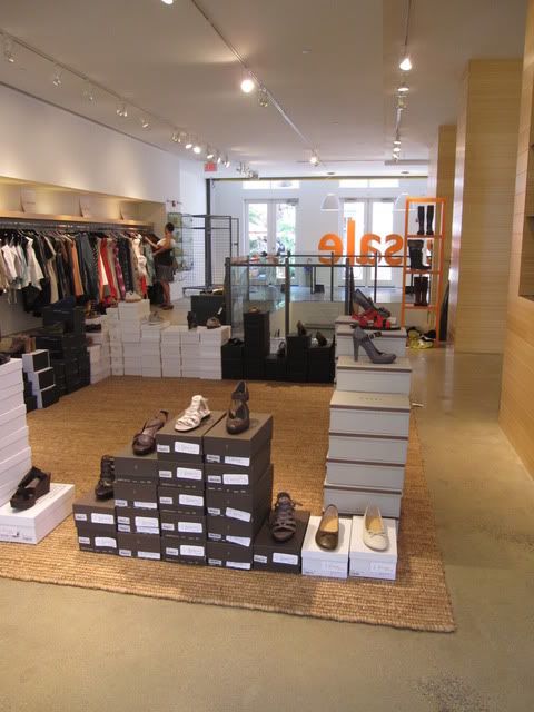 Sale shoes on display at Relish, a multilabel boutique in DC @ Dream Sequins