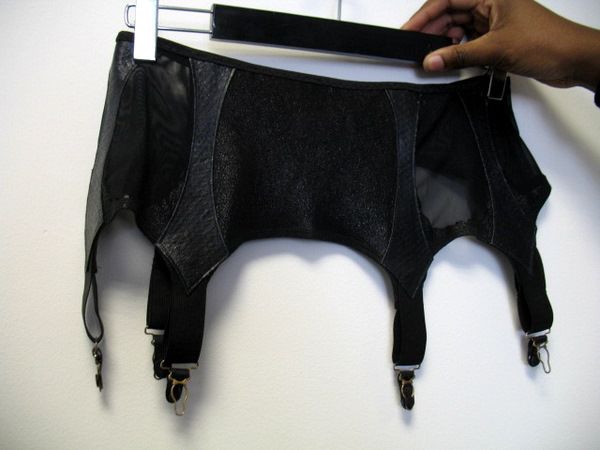  textured panels for her multifabric garter belt Photo Denise Grayson 