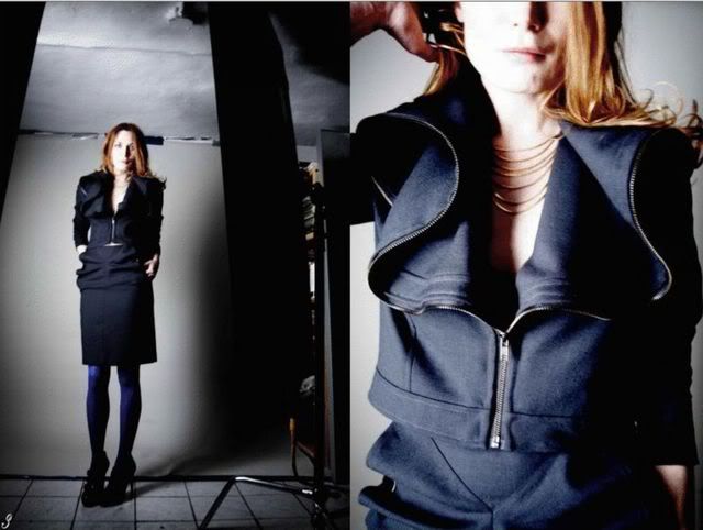 Douglas Reker Fall 2009 black ruffled jacket @ Dream Sequins
