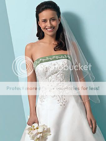 High Quality NEW White satin embroider lace up back wedding dress Free 