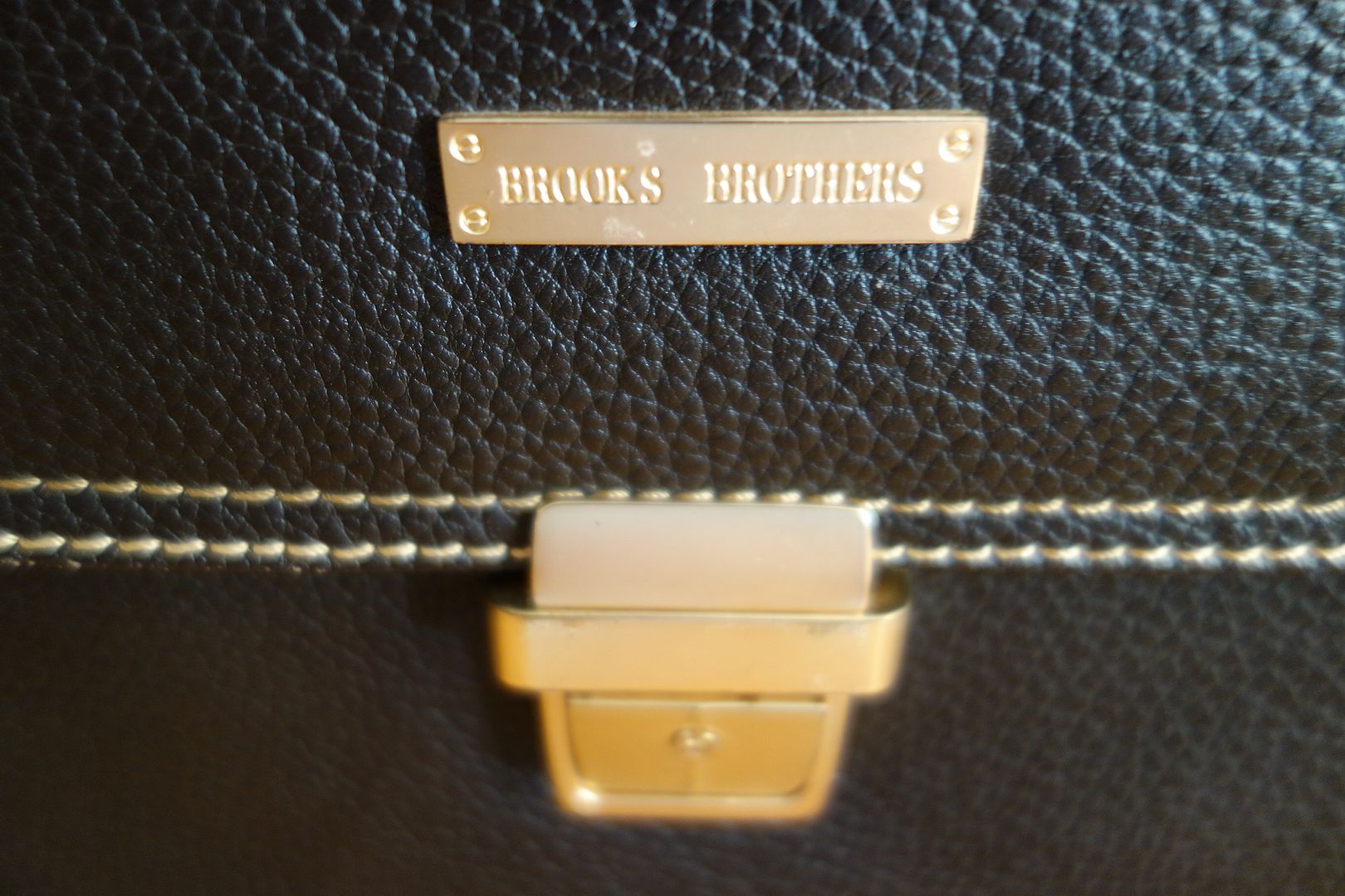 brooks brothers leather messenger bag