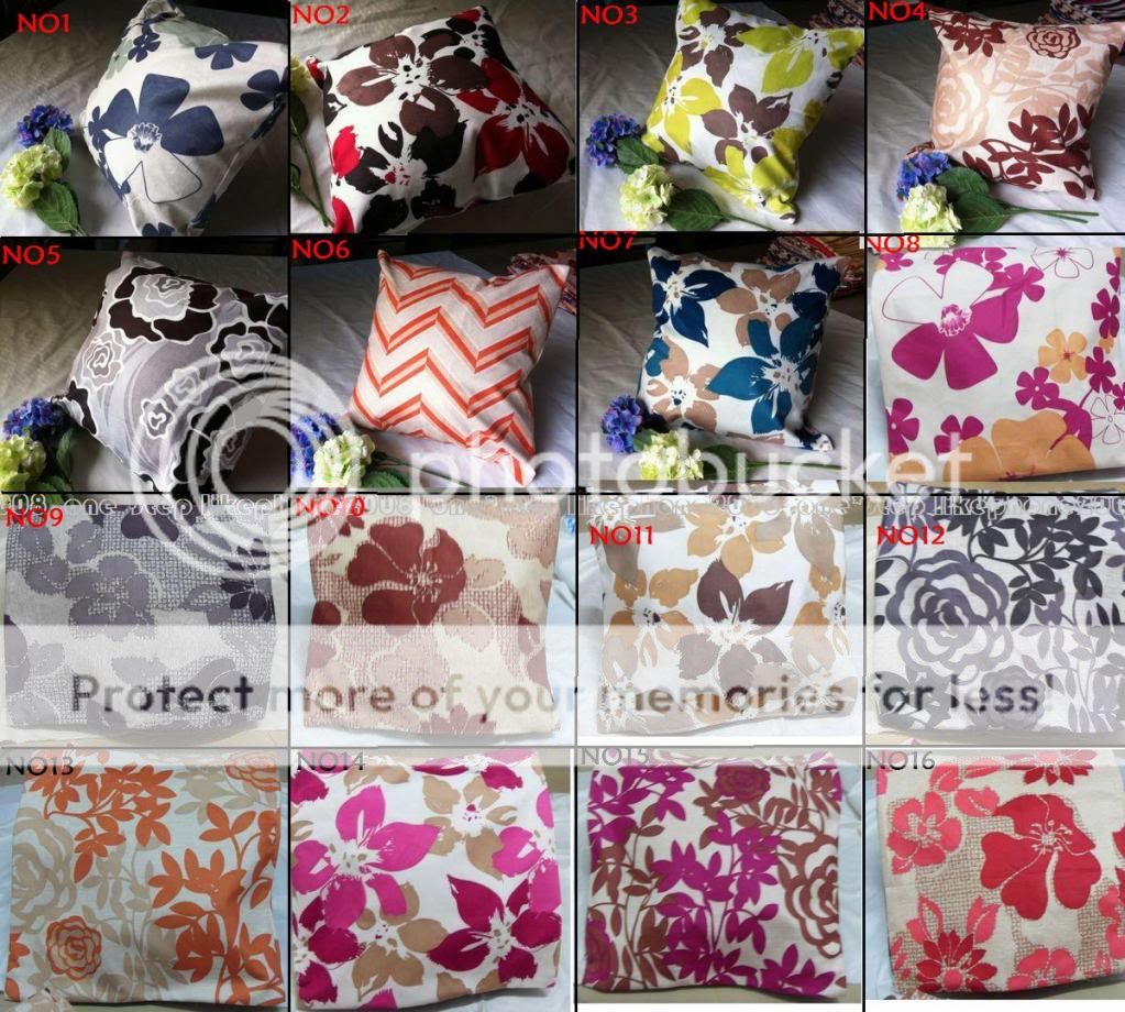 PCS flower leaves Soft PILLOW CASES CUSHION COVERS 45 cm 17.7 inch 
